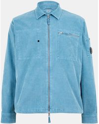 C.P. Company - Corduroy Long Sleeve Zip Overshirt - Lyst