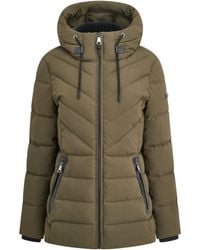 DKNY - Belted Short Quilted Jacket - Lyst