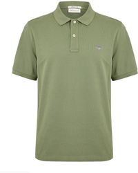GANT - Shield Pique Polo Shirt - Lyst