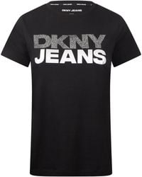 DKNY - Jeans Stacked R Logo T- Shirt - Lyst