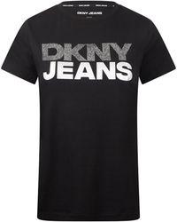 DKNY - Jeans Stacked R Logo T- Shirt - Lyst