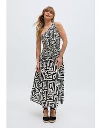 Raffya - Jazz Jersey One Shoulder Warhol Print Midi Dress - Lyst