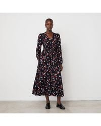 Finery London - Erina Smocked Bodice Smock Dress - Lyst