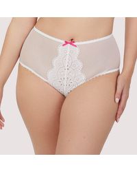 Playful Promises - Camille Broderie High Waisted Brief - Lyst