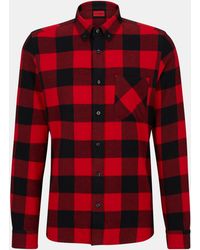 HUGO - Ermann Long Sleeve Patterned Shirt - Lyst