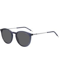 HUGO - Round Sunglasses - Lyst
