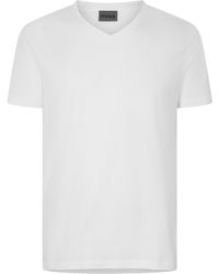 HUGO - Short Sleeve V Neck T Shirt - Lyst