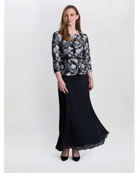 Gina Bacconi - Annie Long Pleated A Line Skirt - Lyst