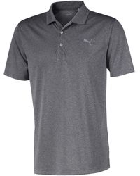 PUMA - Performance Heather Polo Shirt - Lyst