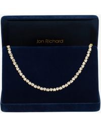 Jon Richard - Plated Cubic Zirconia Heart Allway Necklace - Lyst