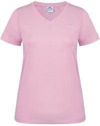 Slazenger 1881 - Ladies V Neck Tee Shirt - Lyst