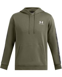 Under Armour - Icon Fleece Taping Hoodie - Lyst