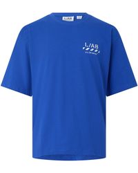 L/AB Off White - Diag Cotton Short-Sleeve Crew-Neck Oversized-Fit T-Shirt - Lyst
