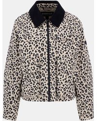 Barbour - Warlock Heavy Cotton Faux-Velvet Collar Boxy Coach Jacket - Lyst
