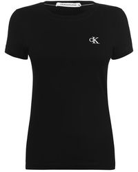 Calvin Klein - Embroidered Logo Slim Fit T-shirt - Lyst