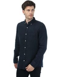 GANT - Regular Fit Linen Button-Down Shirt - Lyst