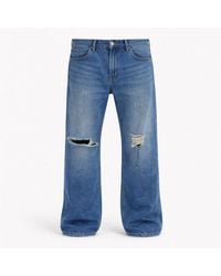 Firetrap - Rip Jean Straight Leg Jeans - Lyst