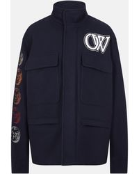 Off-White c/o Virgil Abloh - Quilted Short Puffer Jacket - Lyst
