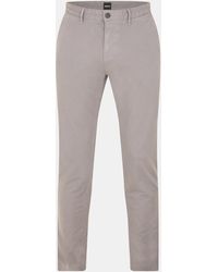 BOSS - Crigan Straight Fit Trousers - Lyst