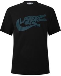 Lacoste - Script Croc Cotton Short-Sleeve T-Shirt - Lyst