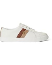 Ralph Lauren - Janson Leather Court Trainers - Lyst
