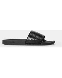 BOSS - Comfy Slider Sandals With Logo Detail (Aryeh) - Lyst