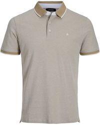 Jack & Jones - Paulos Tipped Pique Short Sleeve Polo Shirt - Lyst