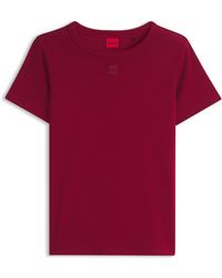 HUGO - Short Sleeve Crew Neck T-Shirt With Logo Detail (Deloris) - Lyst