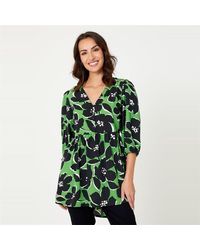 Be You - V Neck Floral Tunic - Lyst