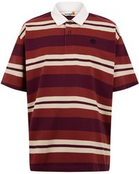 Timberland - Striped Rugby Short Sleeve Polo Shirt - Lyst