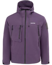 Firetrap - Windproof Hooded Long Sleeve Windbreaker - Lyst