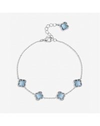 Inicio - Sterling Clover Bracelet - Lyst
