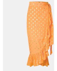 Never Fully Dressed - Fleck Jaspre Textured Wrap Skirt - Lyst