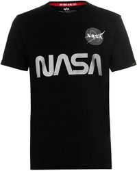 Alpha Industries - Nasa Reflective T-Shirt - Lyst