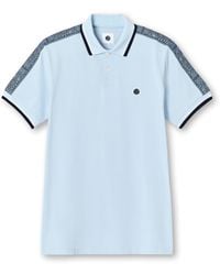 Pretty Green - Eclipse Tape Short-Sleeve Polo Shirt - Lyst