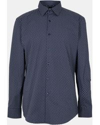 BOSS - Hank Kent Long Sleeve Patterned Tailored Fit Shirt - Lyst