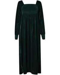 Nobody's Child - Velvet Shirred Kylie Midi Dress - Lyst