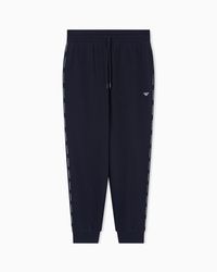 Emporio Armani - Closed Hem Fleece Joggers - Lyst
