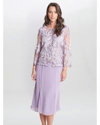 Gina Bacconi - Nadine Midi Length Mock Jacket Dress - Lyst