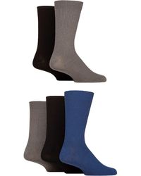 Jeff Banks - 5 Pack Ribbed Leisure Crew Socks - Lyst