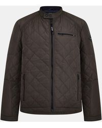 Replay - Biker Diamond Quilted Jacket - Lyst