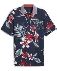 PUMA - Mattr Luau Short Sleeve Performance Polo Shirt - Lyst