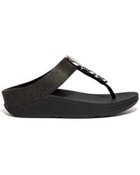 Fitflop - Fit Flop Halo Shimmer Toe-Post Sandals - Lyst