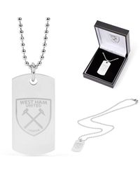 Team - Officially Licensed Stainless Steel Dog Tag And Ball Chain - Lyst