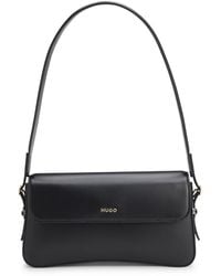 HUGO - Shoulder Handbag With Metal Logo Detail (Syndra) - Lyst
