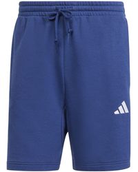 adidas - Essentials 3 Stripe Fleece Shorts - Lyst