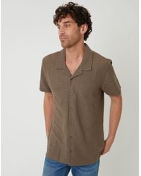 Threadbare - Antti Short-Sleeve Plain Shirt - Lyst
