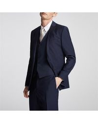 Ted Baker - Reg Fit Navy Panama Suit Jacket - Lyst