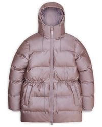 Rains - Alta Water Resistant Lightweight Long Puffer Jacket - Lyst