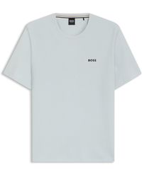 BOSS - Bodywear Waffle T-Shirt With Structured Design - Lyst